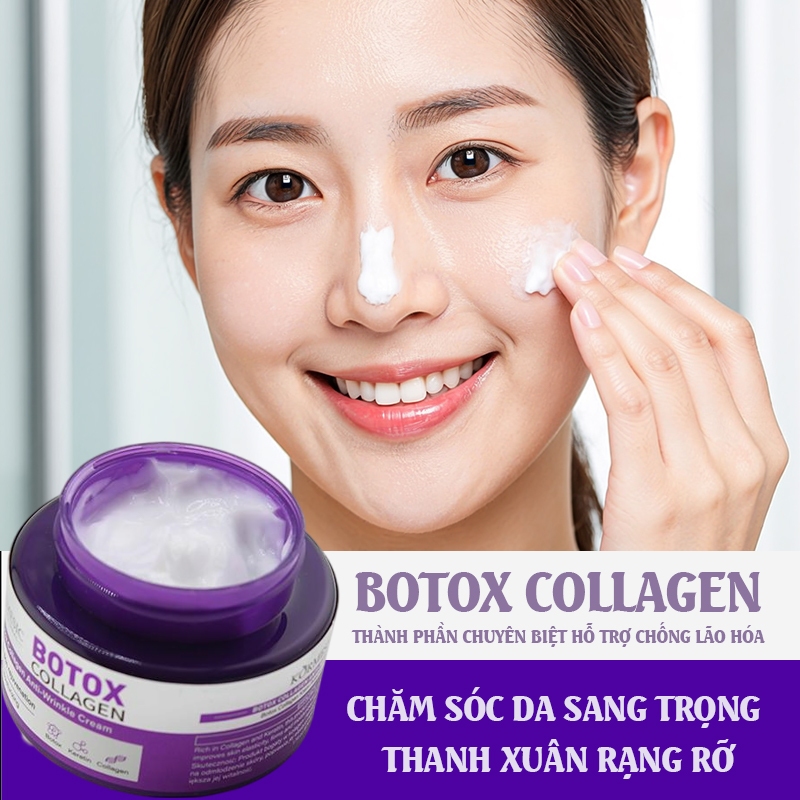 [MUA 1 TẶNG 4] Kem Dưỡng Collagen & Ốc Sên Đen 50g  – 7 Công Dụng: Dưỡng Ẩm, Chống Lão Hóa, Giảm Thâm Nám – CHÍNH HÃNG