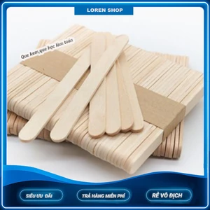 Que kem,que học làm toán cho bé,que đè lưỡi 14cm (50 cây),dùng làm các sản phẩm handmade như nhà cửa,mô hình