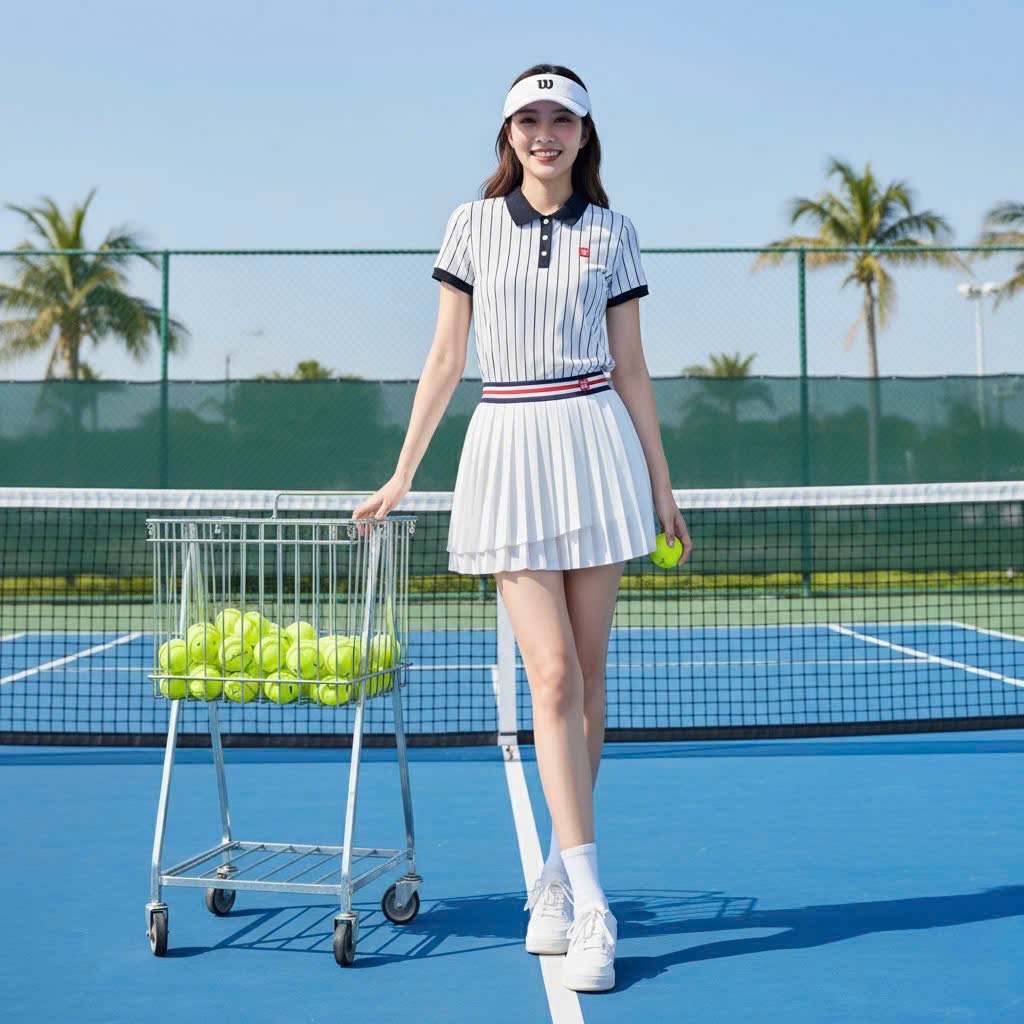 [Pickleball] Bộ thể thao nữ, Bộ váy áo chơi Pickleball, Golf, Tennis màu mới, kiểu lạ siêu đẹp