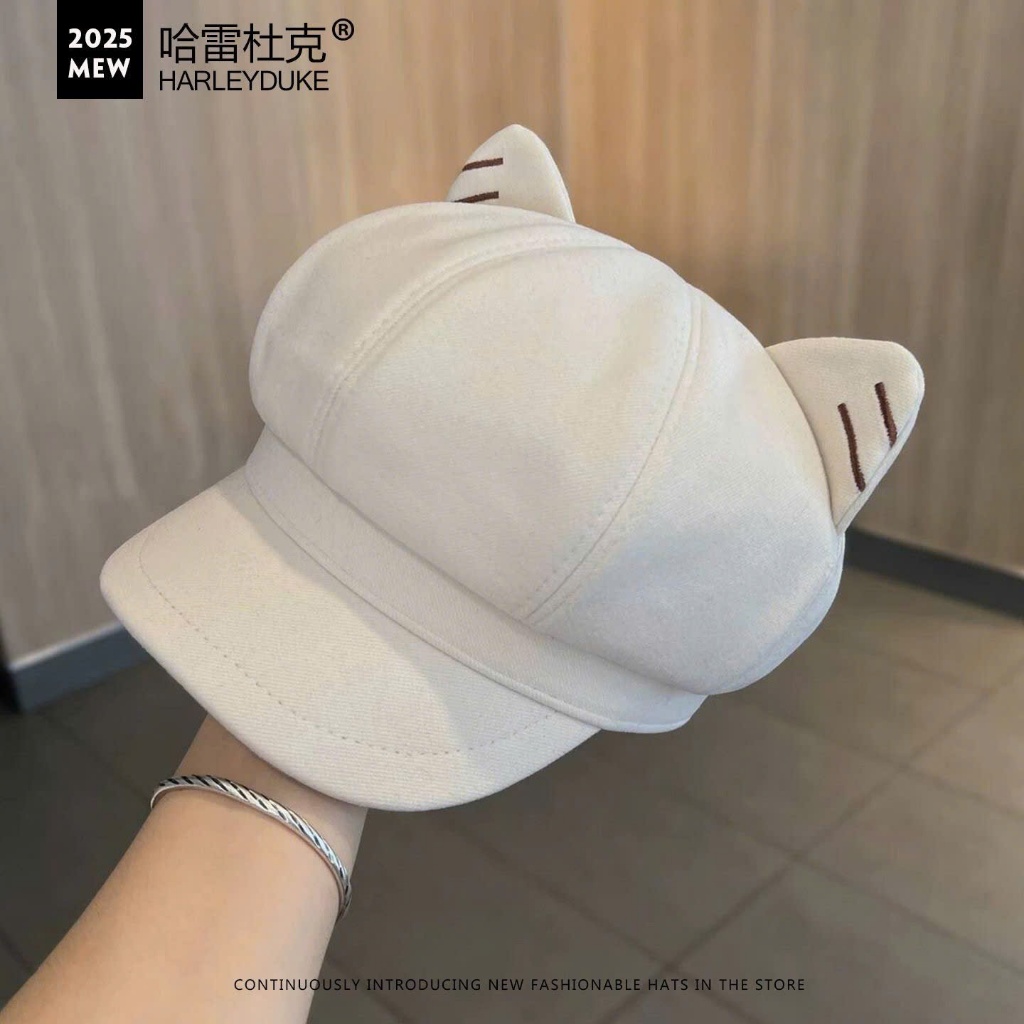 Mũ Tai Mèo Hình Bát Giac Phong Cách Nhật Bản, Ngọt Ngào & Phù Hợp Mặt Nhỏ