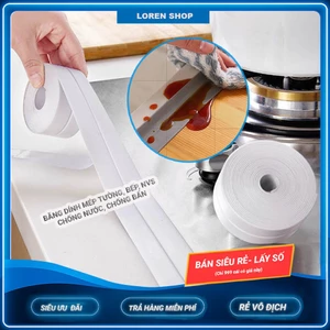 -Băng Keo PVC Chống nước Dán Viền Bếp Băng Dính Dán Mép Tường Chống Ẩm Mốc