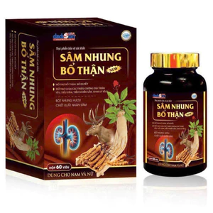 SÂM NHUNG BỐ THẬN NEW Hộp 60v - BÍ QUYẾT CHO NAM NỮ KHỎE THẬN, TRẦN ĐẦY SINH LỰC