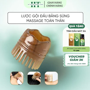 Lược gội đầu, lược sừng chải tóc spa massage gội đầu dưỡng sinh, mát xa đầu. kích thích mọc tóc, giảm rụng hiệu quả