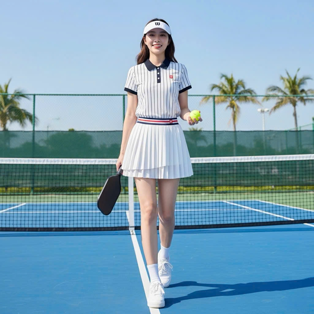 [Pickleball] Bộ thể thao nữ, Bộ váy áo chơi Pickleball, Golf, Tennis màu mới, kiểu lạ siêu đẹp