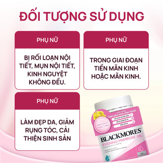 [CHÍNH HÃNG] Viên uống nội tiết tinh dầu hoa anh thảo Blackmores Evening Primrose Oil hộp 190 viên