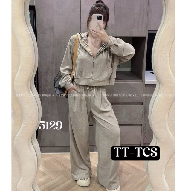 Set bộ nữ thể thao vải  dày dặn set bộ thu đông by.Thanhhhuyenclothings