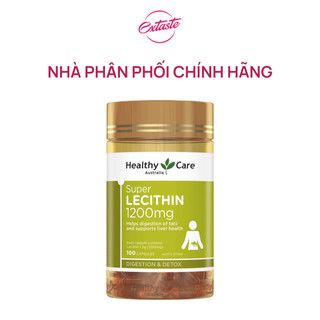 [CHÍNH HÃNG] Mầm đậu nành Healthy Care Super Lecithin 1200mg 100 viên hàng chính hãng Úc giúp điều hoà nội tiết
