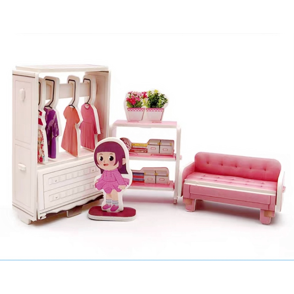 Bộ đồ chơi lắp ráp ngôi nhà 3D xinh xắn cho bé