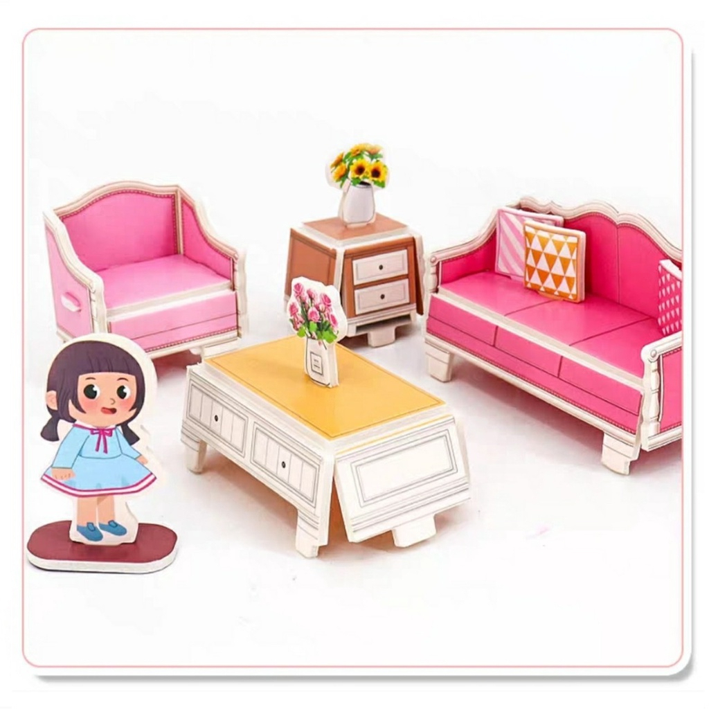 Bộ đồ chơi lắp ráp ngôi nhà 3D xinh xắn cho bé