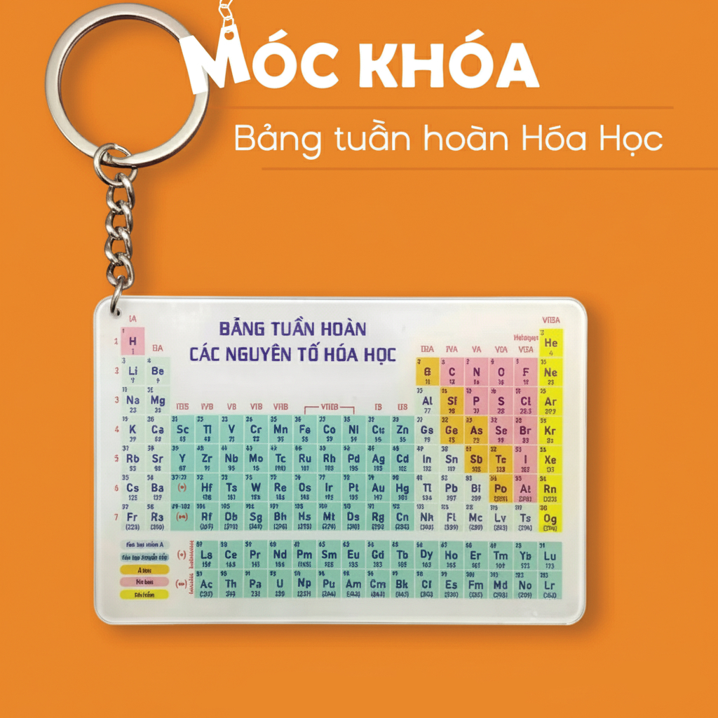 Móc Khoá Hoá Học, Móc Khoá Bảng Tuần Hoàn Hoá Học Theo Chương Trình Mới Chất Liệu Mica In 2 Mặt Dùng Làm Quà - SakuMai