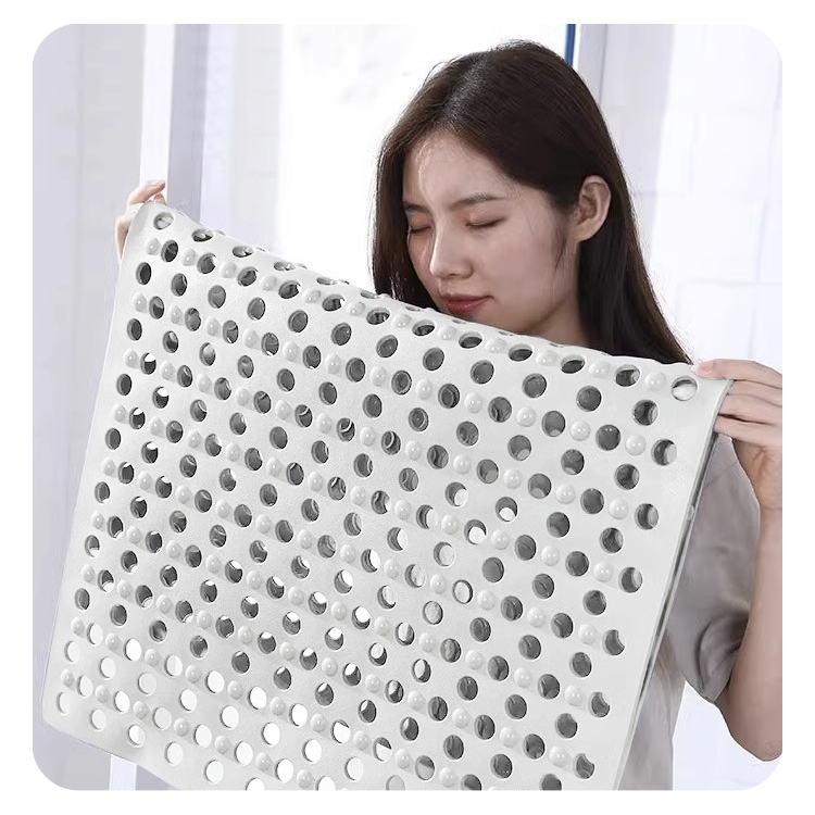 Kaleis Thảm chống trượt nhà tắm PVC cao su siêu bền, thiết kế miếng hít thoát nước, thân thiện môi trường, không mùi