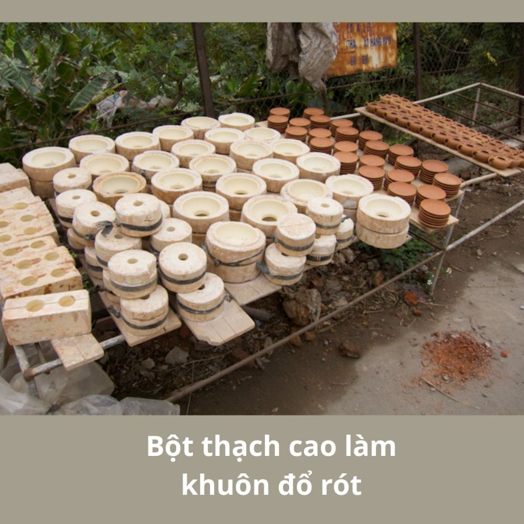 [5KG] THẠCH CAO THÁI CAO CẤP CHUYÊN ĐÚC KHUÔN GỐM SỨ CHO NHÀ MÁY GỐM SỨ ĐỘ CỨNG CAO VÀ HÚT NƯỚC TỐT