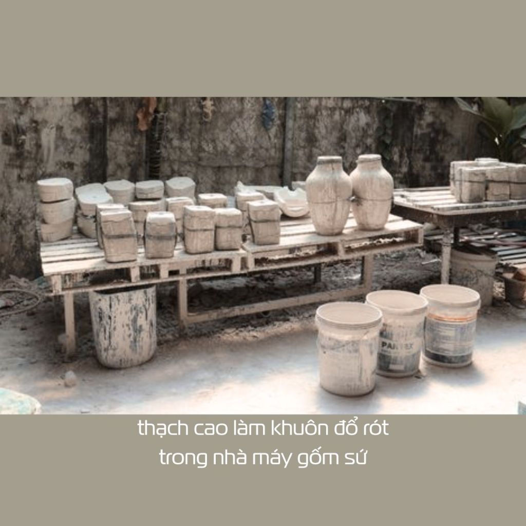 [5KG] THẠCH CAO THÁI CAO CẤP CHUYÊN ĐÚC KHUÔN GỐM SỨ CHO NHÀ MÁY GỐM SỨ ĐỘ CỨNG CAO VÀ HÚT NƯỚC TỐT