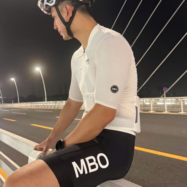EXC501 - Áo Đạp Xe MBO Nam Stone White