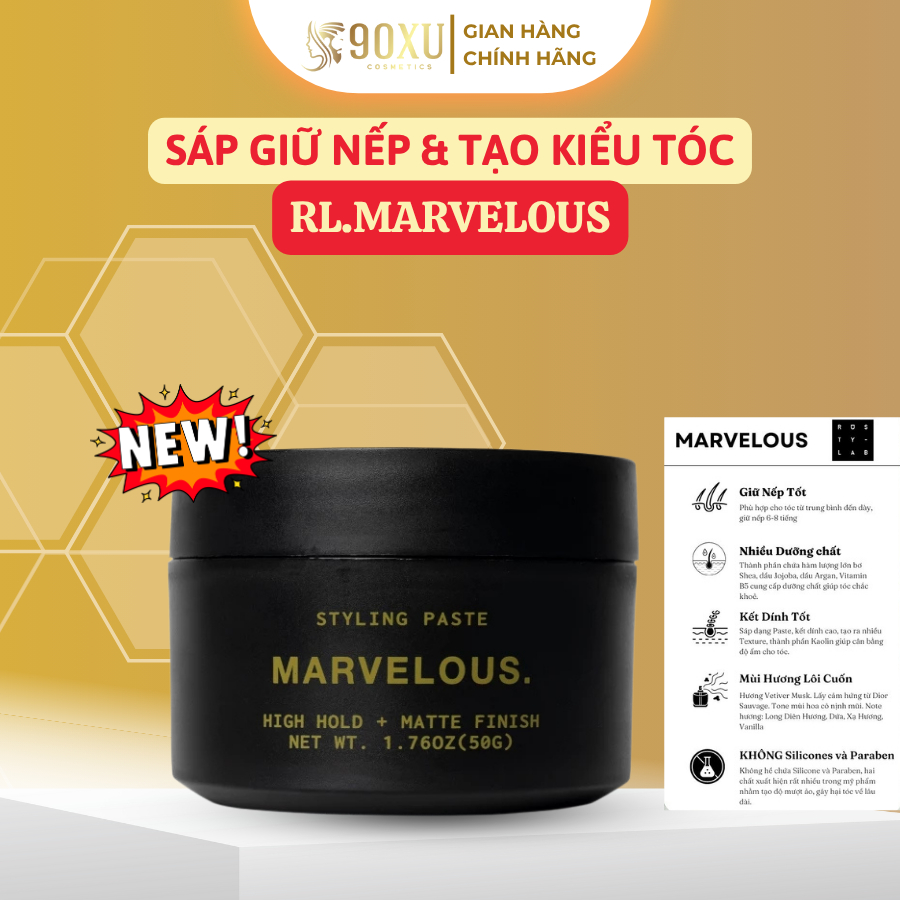 Sáp Vuốt Tóc Rusty Lab MARVELOUS – Đẳng Cấp Tự Nhiên, Giữ Nếp Hoàn Hảo ...