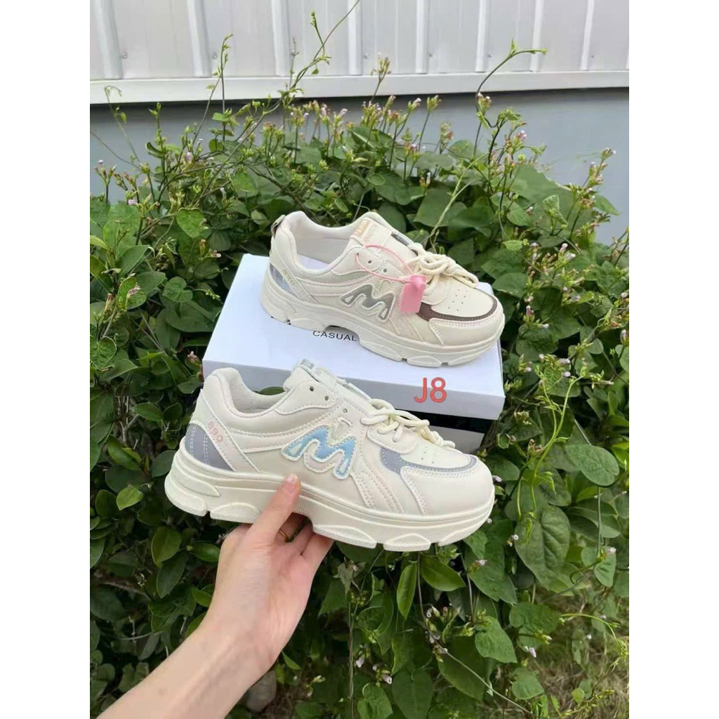 Giày Thể Thao Sneaker Nữ MMM Đế Độn 5cm
