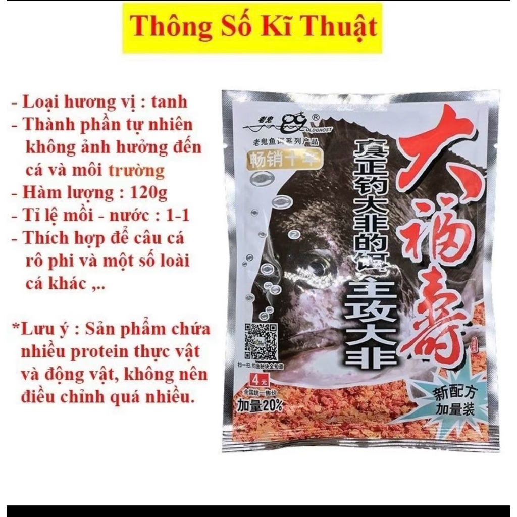 Mồi Câu Cá Rô Phi Lớn Siêu Nhạy - Mồi Câu Lão Quỷ Mồi Câu Tổng Hợp Cực Hiệu Quả Dễ Sử Dụng Chuyên Câu Rô Phi