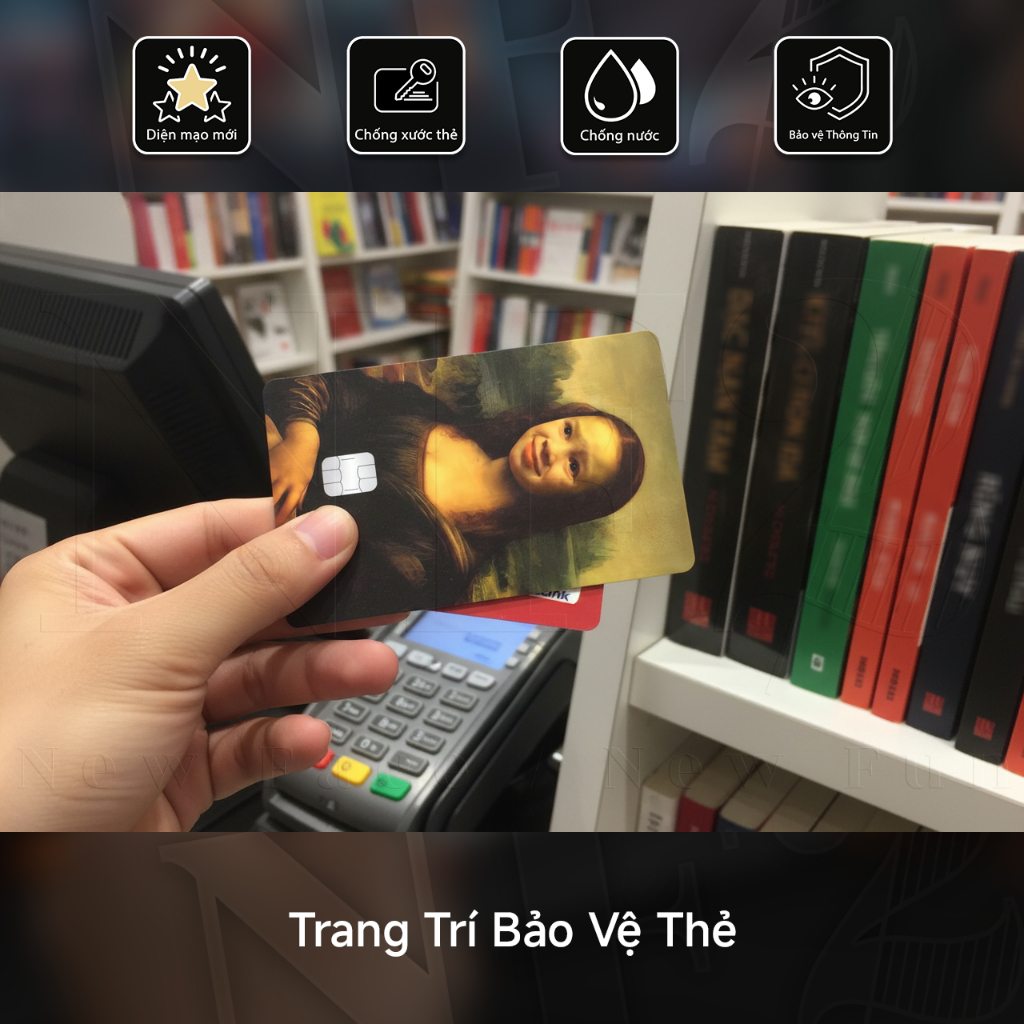 Miếng Dán Trang Trí MEMES - Decal Sticker Thẻ ATM (Thẻ Chung Cư, Thẻ Xe, Debit, Credit) NF2