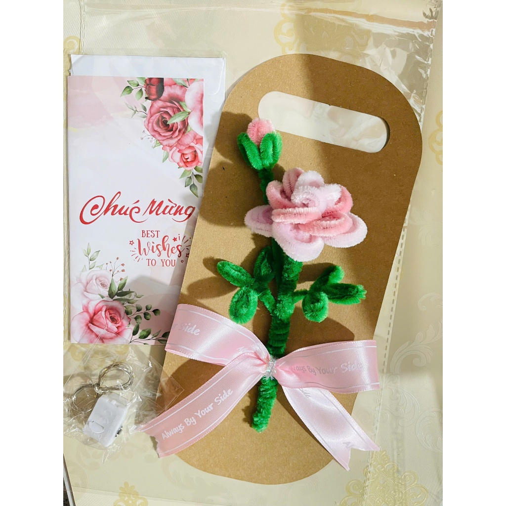 Kèm túi + thiệp viết tay) Thiệp hoa kẽm nhung handmade nhiều mẫu đẹp độc  xinh tặng sinh nhật ngày lễ | Shopee Việt Nam
