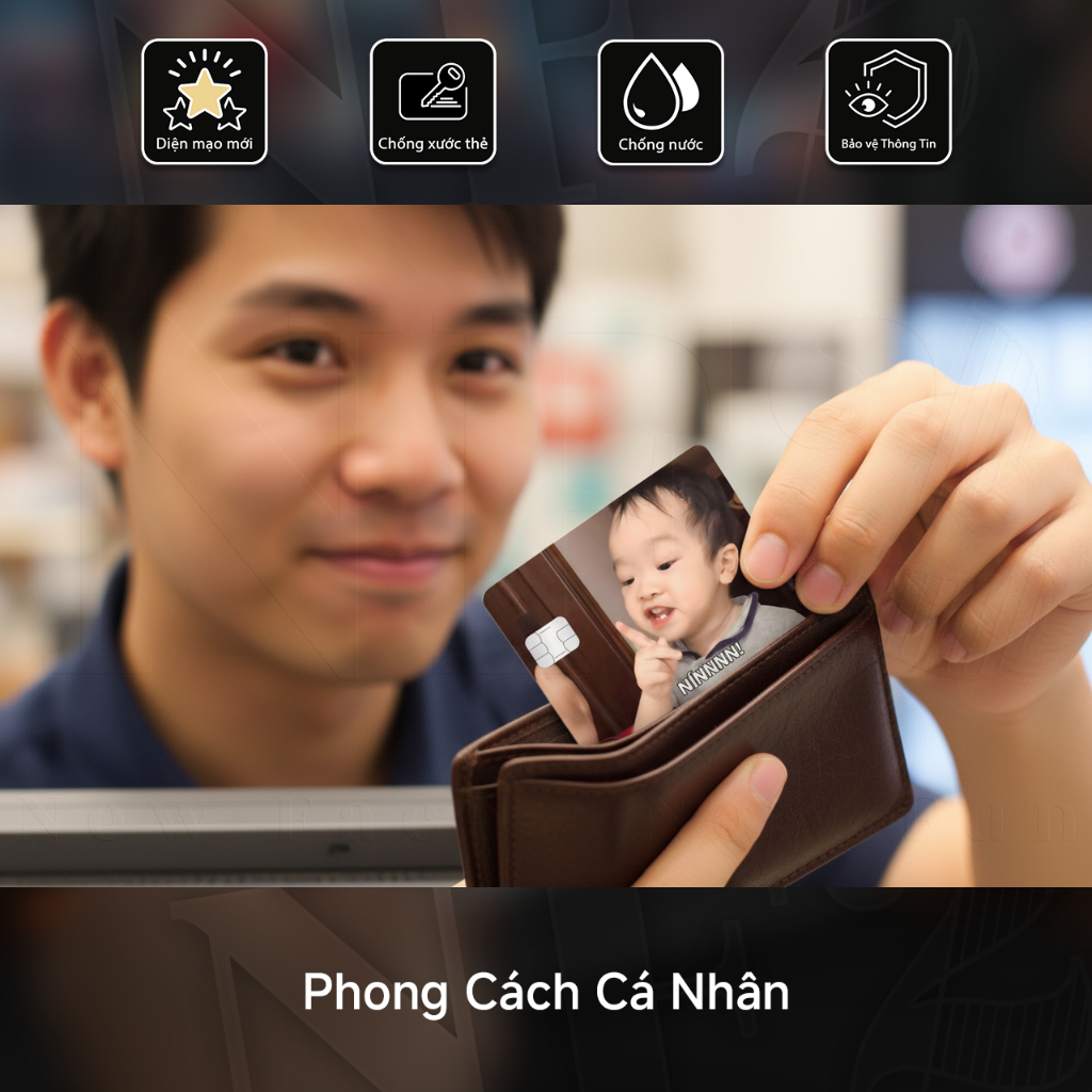 Miếng Dán Trang Trí MEMES - Decal Sticker Thẻ ATM (Thẻ Chung Cư, Thẻ Xe, Debit, Credit) NF2