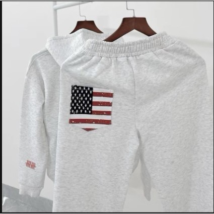 Quần cạp chun dài ống rộng In Lá cờ mi Chất Nỉ tàu cotton mềm mịn cao cấp siêu dày dạy ấm áp Phù hợp mặc đi làm đi tiệc.