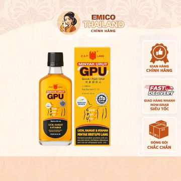Dầu Gừng GPU Urut Minyak 60ml - Dầu Xoa Bóp Gừng Giảm Đau