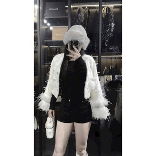 •𝙆𝙞𝙣𝙜𝙨𝙝𝙤𝙥𝙗𝙚𝙖𝙪𝙩𝙮•Áo Khoác Dạ Sang Chảnh Tay Lông Cao Cấp QC