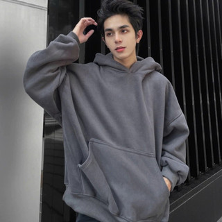 Áo Hoodie Tay Dài Nam Nữ đi nắng mặc ấm mùa đông Chất Nỉ Co Giãn Màu đen, xám Big Size Đến 68kg C