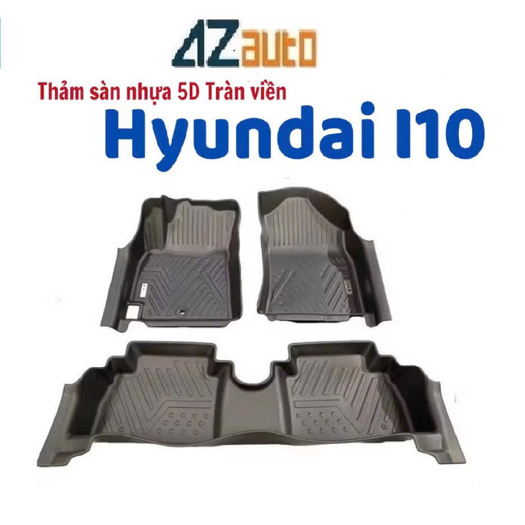 Thảm lót sàn nhựa TPE xe Huyndai I10 2021-2024 tràn viền hàng cao cấp