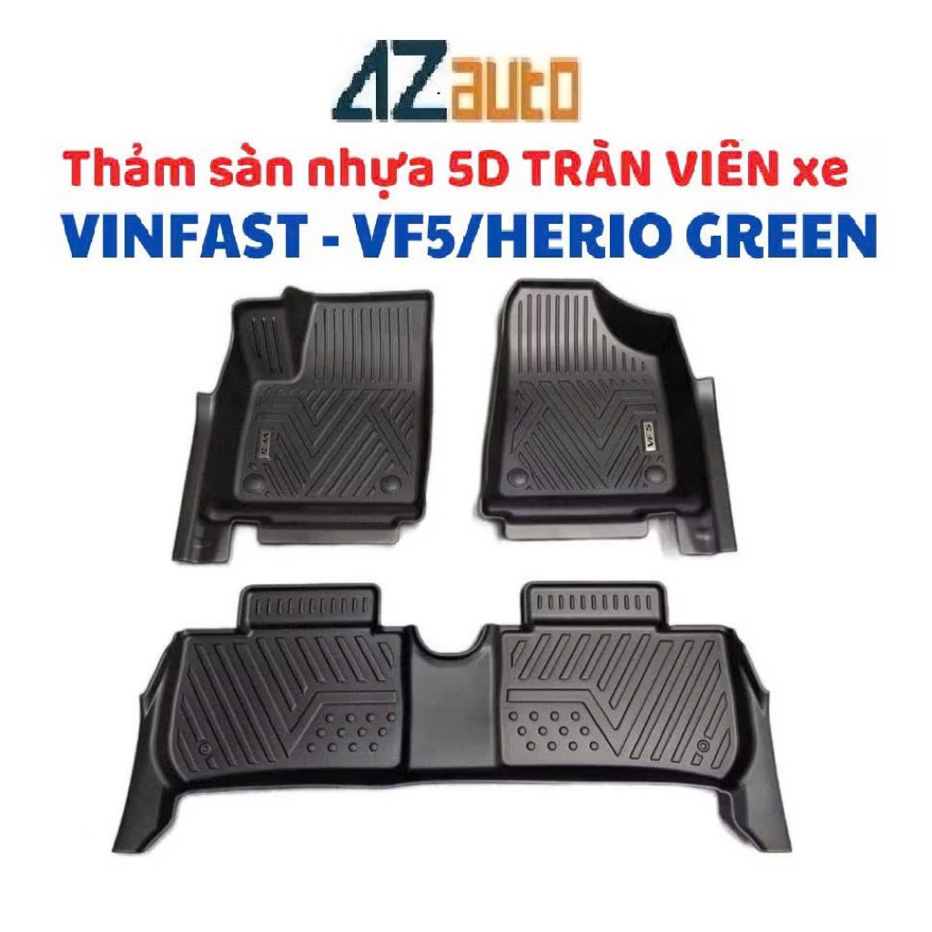 Thảm sàn nhựa TPE 5D xe Vinfast VF5 tràn viền hàng cao cấp