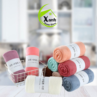 [Set 3 Khăn] Khăn Mặt Lông Cừu Thấm Hút Nước Tốt GD63 - Khăn Tắm Lông Cừu Hàn Quốc Nhiều Màu Sắc 70x140cm
