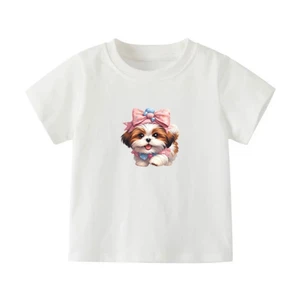 👕 Áo Thun Bé Gái mềm mịn thoáng mát in hình dễ thương 👕 AT134