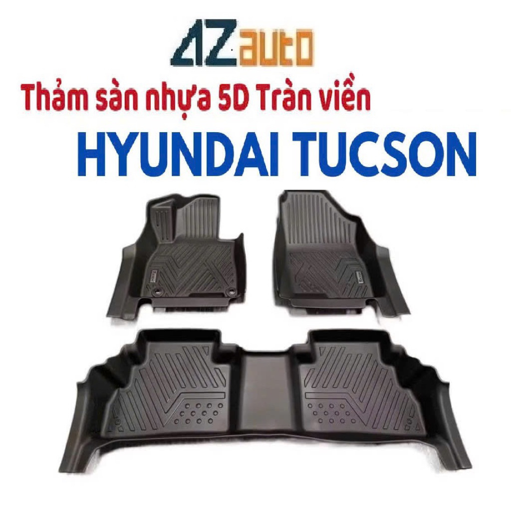 Thảm lót sàn nhựa TPE 5D xe Huyndai Tucson 2022-2025 tràn viền hàng cao cấp