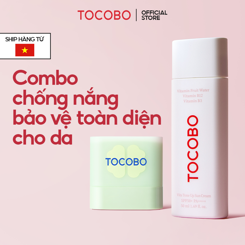 Combo chống nắng bảo vệ toàn diện cho da Vita Tone Up SPF50+ PA++++ 50ml & Mini Cica Cooling Sun Stick SPF50+ PA++++ 11g