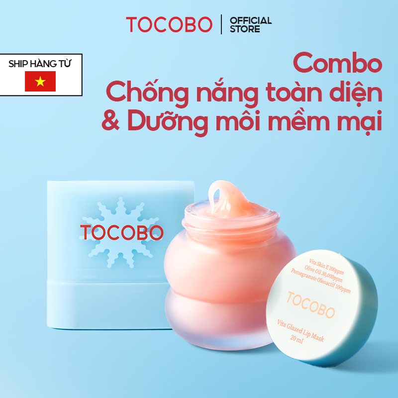 Combo chống nắng toàn diện và dưỡng môi mềm mại Vita Lips mask 20ml & Mini Cotton Soft Sun Stick SPF50+ PA++++ 11g