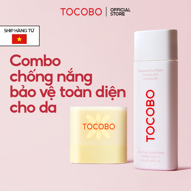 Combo chống nắng bảo vệ toàn diện cho da Vita Tone Up SPF50+ PA++++ 50ml & Mini Vita Waterproof Sun Stick SPF50+ PA++++
