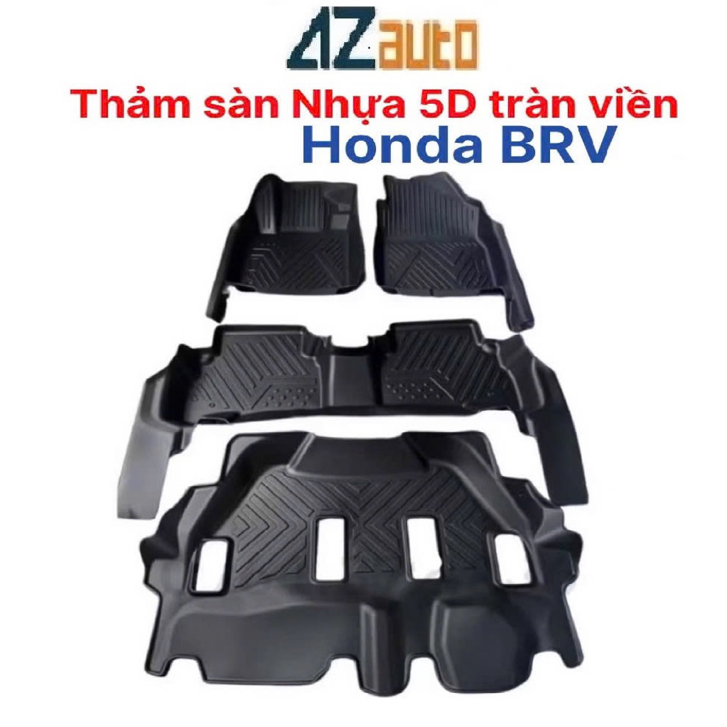 Thảm lót sàn nhựa TPE 5D xe Honda BRV 2023-2025 hàng cao cấp