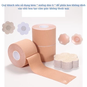 Cuộn băng dán ngực silicon nâng ngực tạo khe đa năng, miếng dán ngực chống lộ bảo vệ nhũ hoa DOPICO