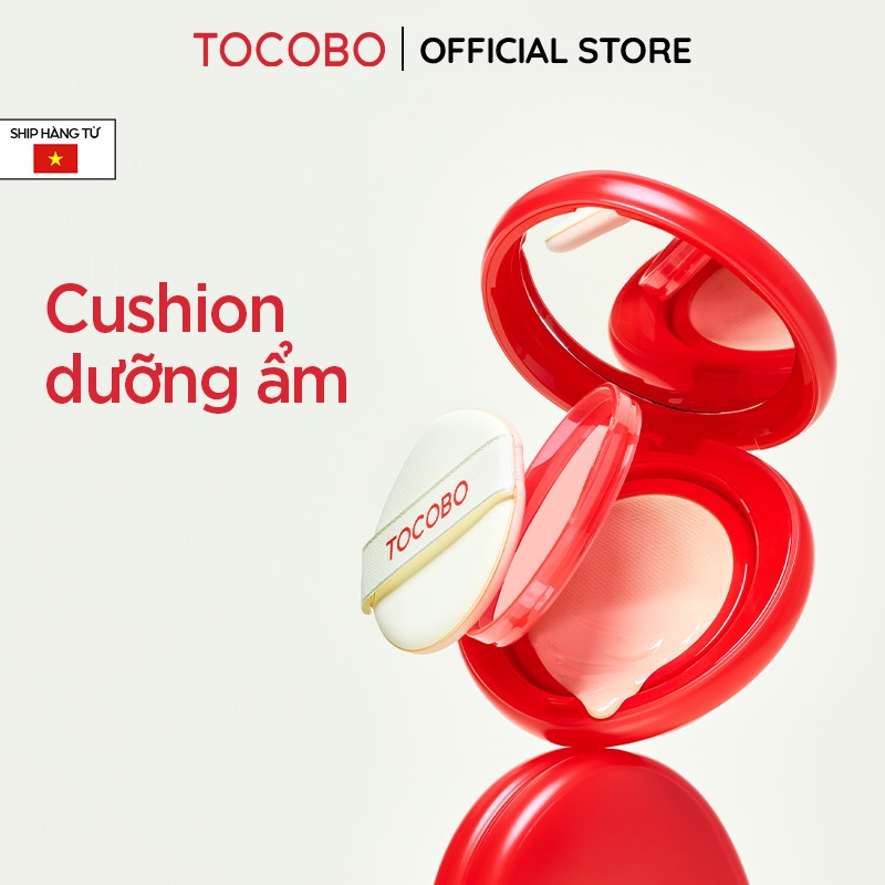 Phấn nước dưỡng ẩm thuần chay Tocobo Apple Dewy Fit Cushion SPF 50+ PA++++ 15g