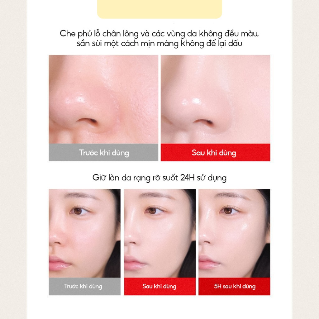 Phấn nước dưỡng ẩm thuần chay Tocobo Apple Dewy Fit Cushion SPF 50+ PA++++ 15g