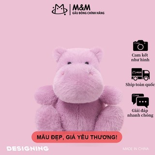 Thú nhồi bông hà mã dòng Đậu Đinh, búp bê dễ thương, gối ôm mềm mại giao từ kho Hà Nội