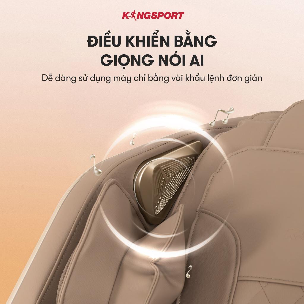 [KOL - CHỈ GIAO MIỀN NAM] Ghế massage KINGSPORT Standard G2 con lăn di chuyển cổ vai, thiết kế hiện đại