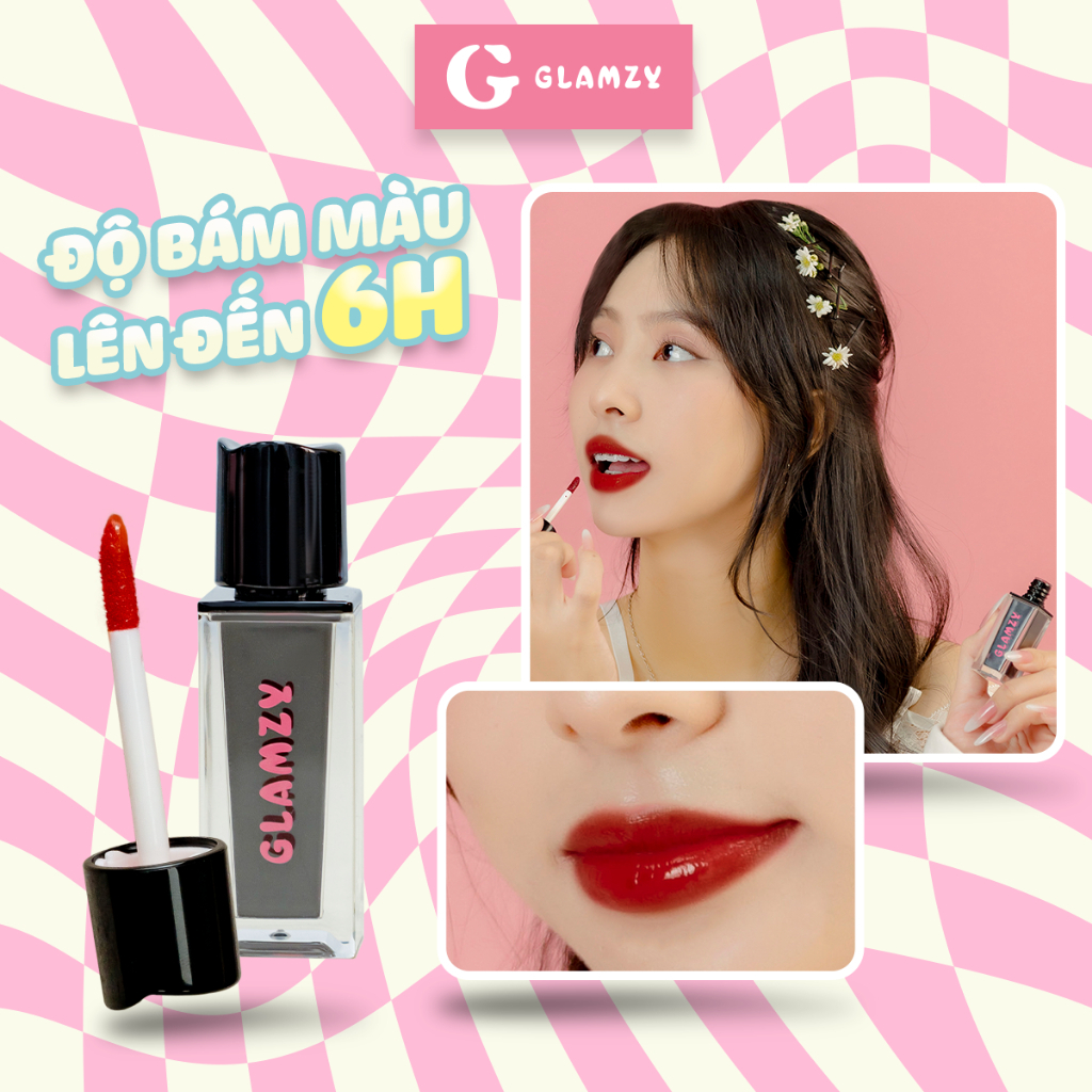 Son Tint Bóng dưỡng ẩm GLAMZY Meer Juicy Tint Giữ Ẩm Môi, Không Khô Nứt, Độ Bóng 3H