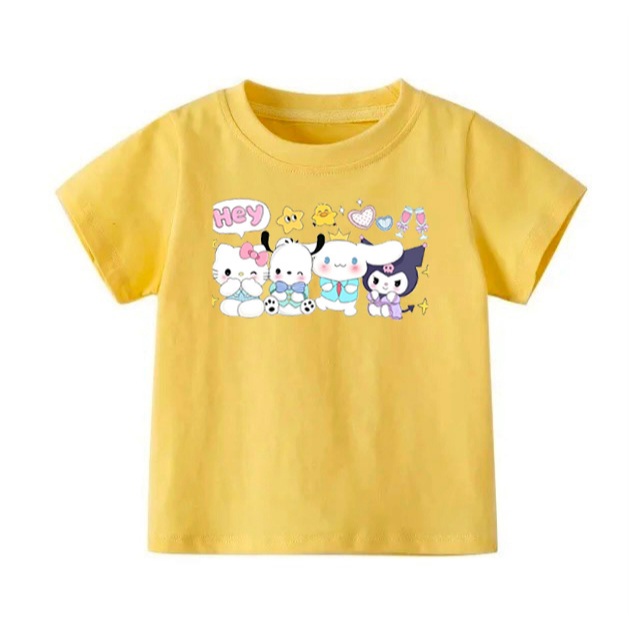 👕 Áo Thun Bé Gái mềm mịn thoáng mát in hình dễ thương 👕 AT155