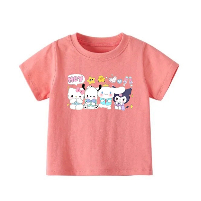 👕 Áo Thun Bé Gái mềm mịn thoáng mát in hình dễ thương 👕 AT155