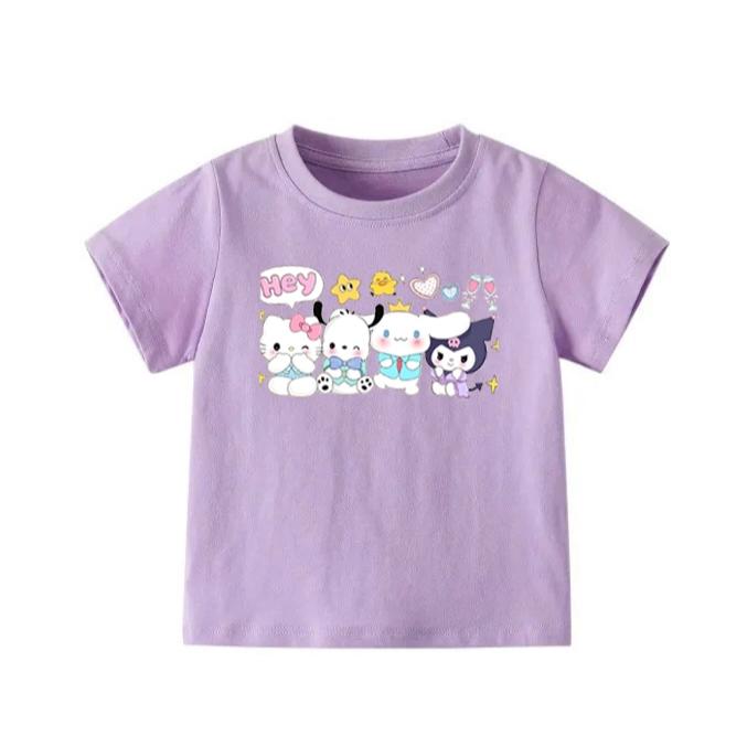 👕 Áo Thun Bé Gái mềm mịn thoáng mát in hình dễ thương 👕 AT155