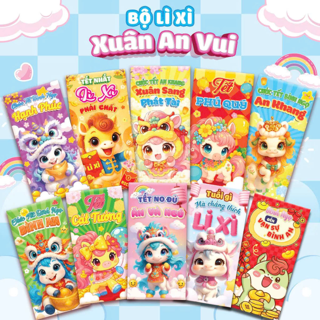 Bao Lì Xì Tết 2026 Lì Xì Truyền Thống Bính Ngọ Chất Đẹp Nhiều Mẫu