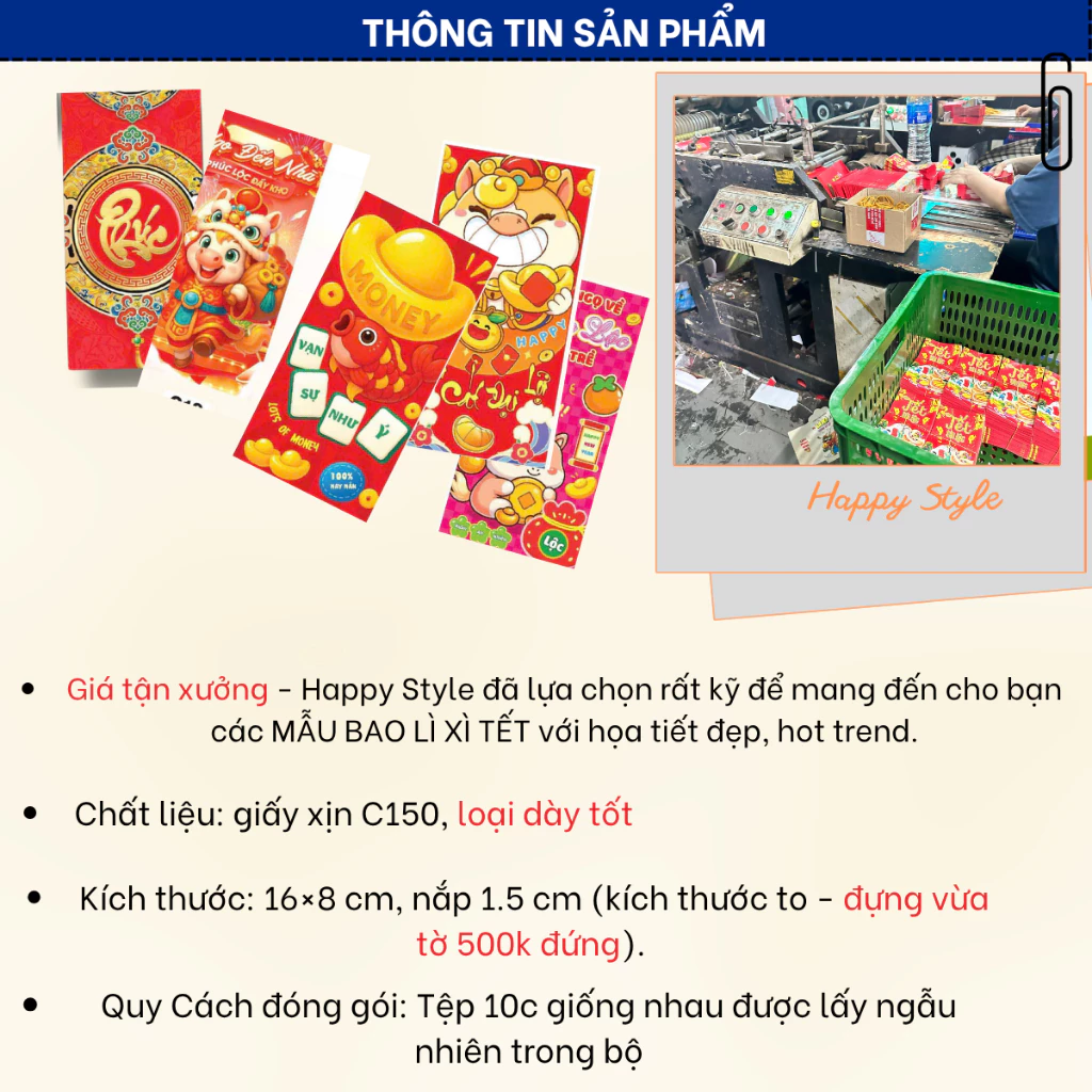 Bao Lì Xì Tết 2026 Lì Xì Truyền Thống Bính Ngọ Chất Đẹp Nhiều Mẫu