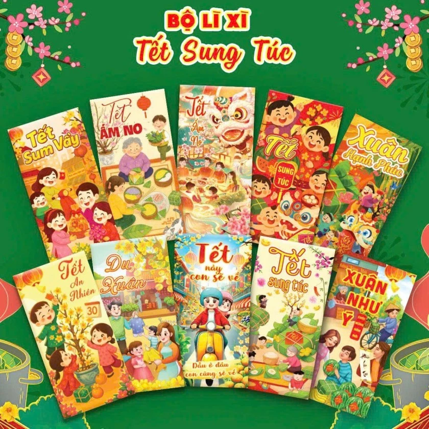 Bao Lì Xì Tết 2026 Lì Xì Truyền Thống Bính Ngọ Chất Đẹp Nhiều Mẫu