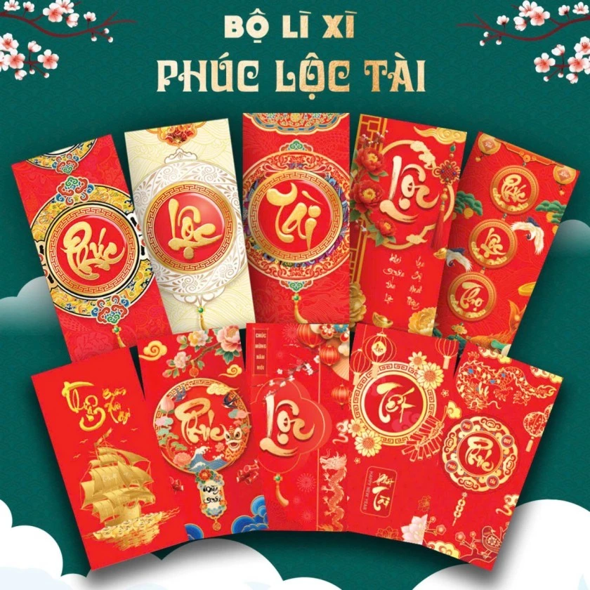 Bao Lì Xì Tết 2026 Lì Xì Truyền Thống Bính Ngọ Chất Đẹp Nhiều Mẫu